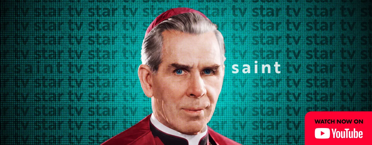 Fulton Sheen. Watch Truthly’s film about his life on YouTube.